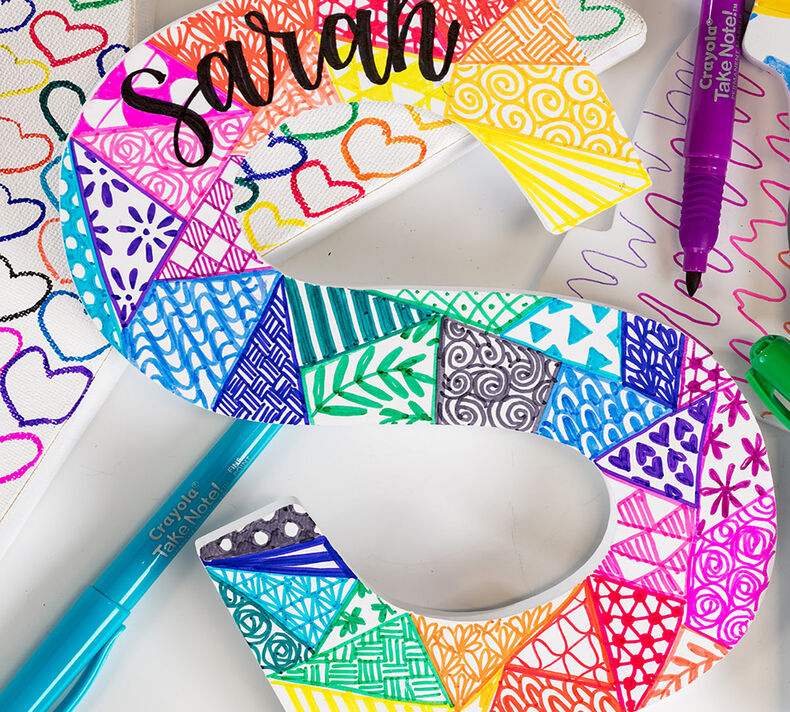 Crayola Take Note Permanent Markers, 12 Count