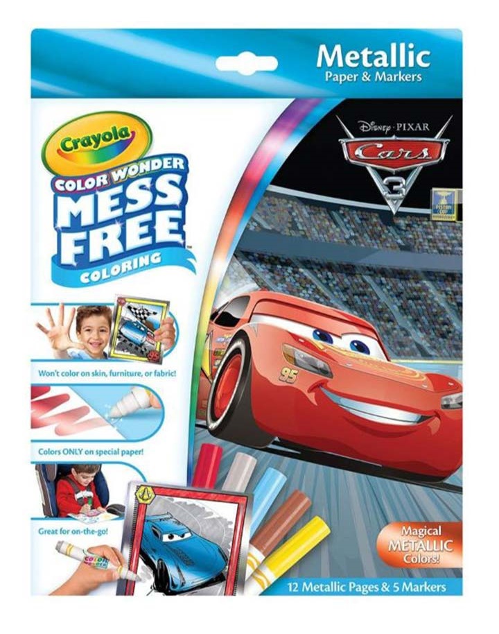 Crayola - Color Wonder Metallic Box Set Cars 3