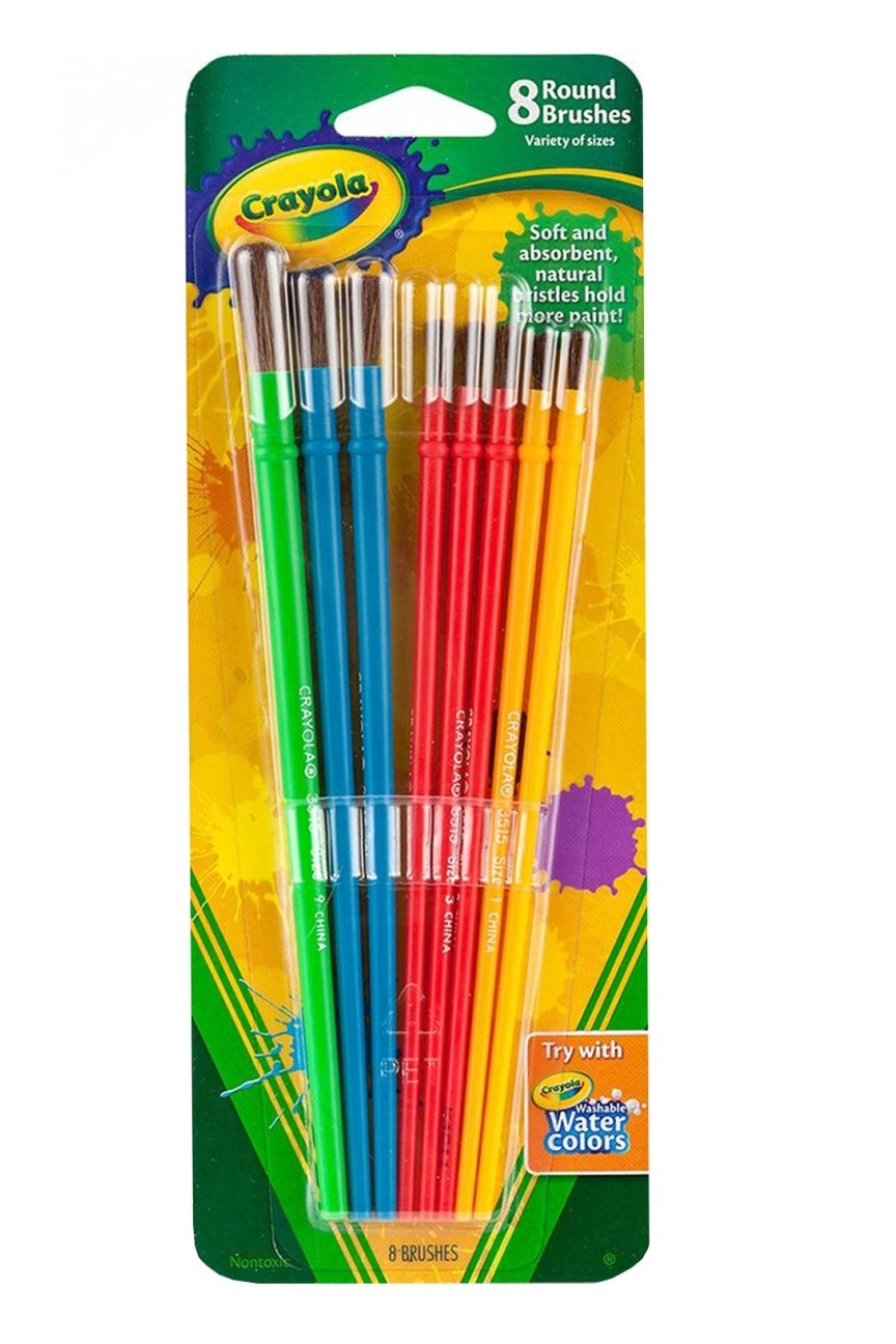 Crayola - Art & Craft Brush Set 8Ct Blister Pack