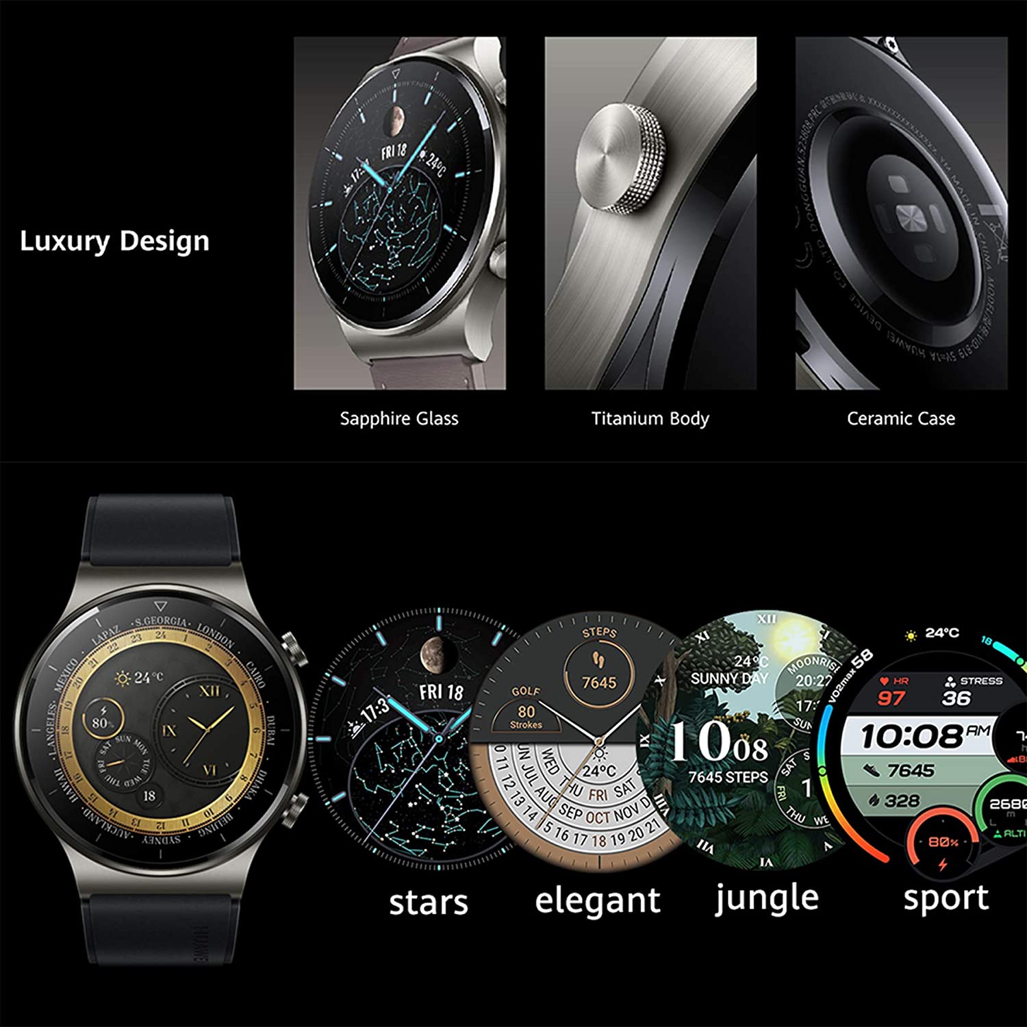 Huawei GT2 Pro Smartwatch - Black