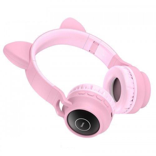 Hoco W27 Cat Ear Wireless Headphones - Pink