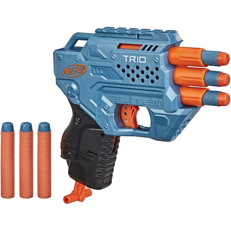 Nerf Elite 2.0 Trio Sd-3 Blaster – Includes 6 Official Nerf Darts – 3-Barrel Blasting E9954