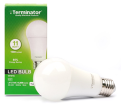 Terminator 11W LED Bulb E27- White - TLEDB-11W