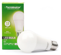 Terminator 13W LED Bulb E27- White - TLEDB-13W