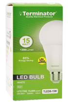 Terminator 15W LED Bulb E27- White - TLEDB-15W