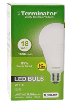 Terminator 18W LED Bulb E27- White - TLEDB-18W