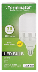 Terminator 30W LED Bulb E27- White - TLEDB-3027