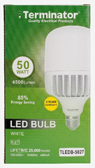 Terminator 50W LED Bulb E27- White - TLEDB-5027