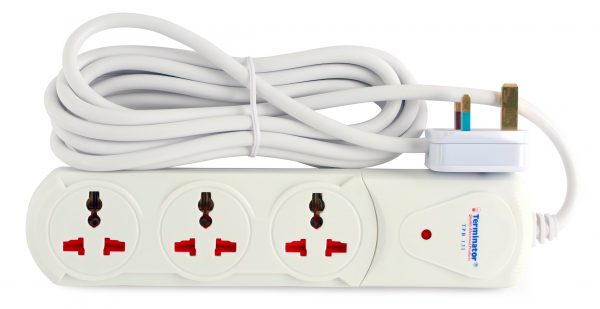 Terminator 3G Universal Power Extension-3m With Indicator - TPB 13I-3M-CB