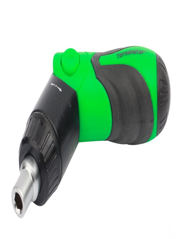 Terminator Screw Driver Set 6 in 1 (+&-) Mixed Heads Detatchable With Rubber Handle