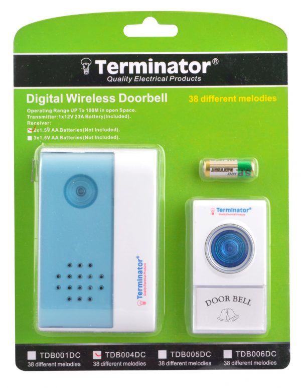 Terminator Digital Door Bell Volume Regulated - Both Units - TDB 004DC