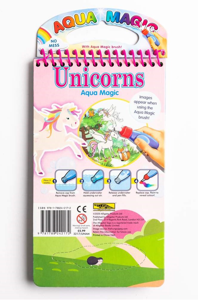 Unicorns No Mess Aqua Magic Colouring Book