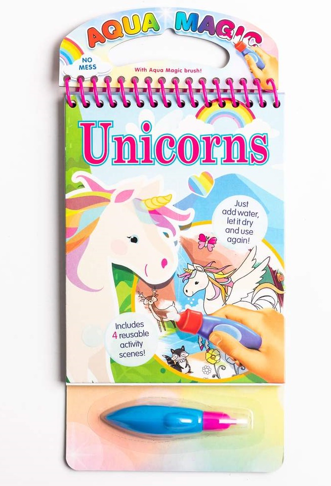 Unicorns No Mess Aqua Magic Colouring Book