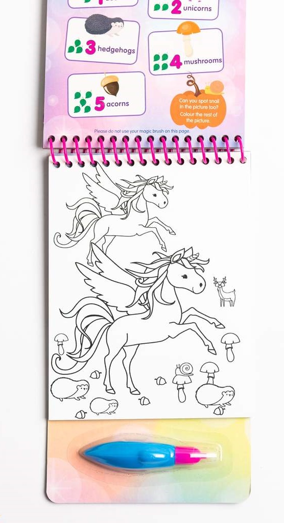 Unicorns No Mess Aqua Magic Colouring Book