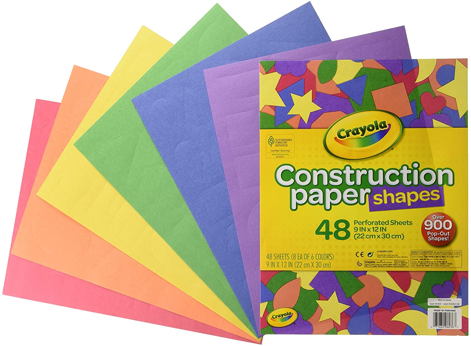 Crayola 48 Micro-Perforated Sheets, Multi-Colour
