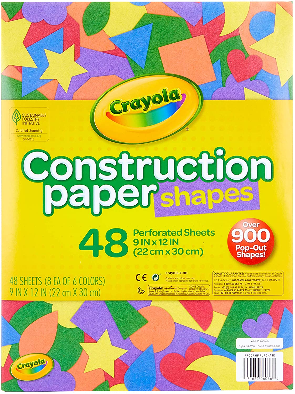Crayola 48 Micro-Perforated Sheets, Multi-Colour