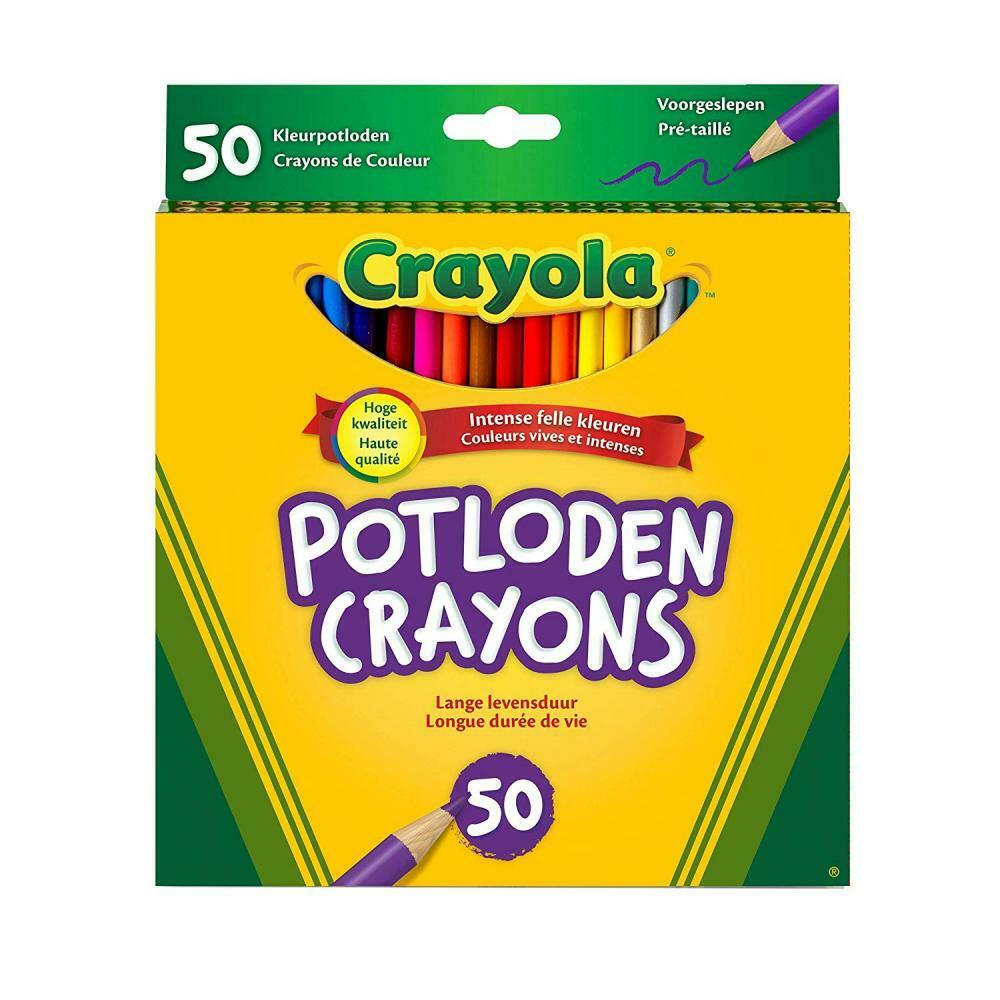 Crayola Colored Pencils, Assorted Colors, 50 Count Pencils