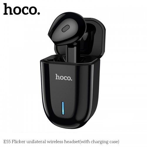 Hoco E55 Flicker Unilateral Wireless Headset With Charging Case