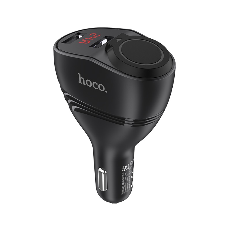 Hoco Z34 Thunder Power Car Charger Dual USB Output 3.1 Amp &ndash; Black