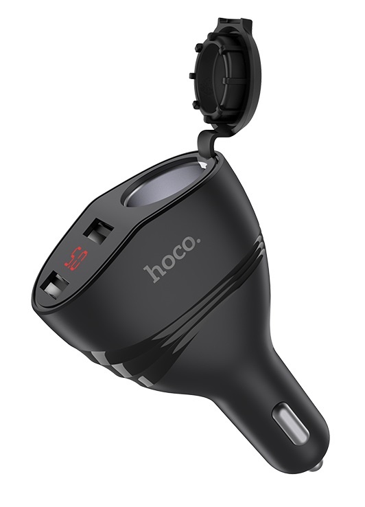 Hoco Z34 Thunder Power Car Charger Dual USB Output 3.1 Amp &ndash; Black