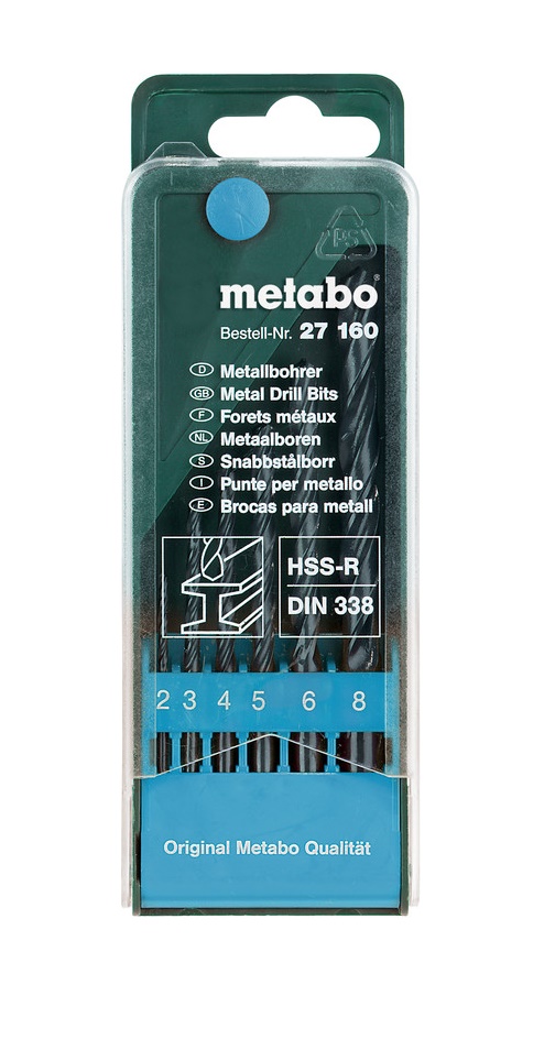 Metabo HSS-R Drill Set2-8mm (6pcs/pac)