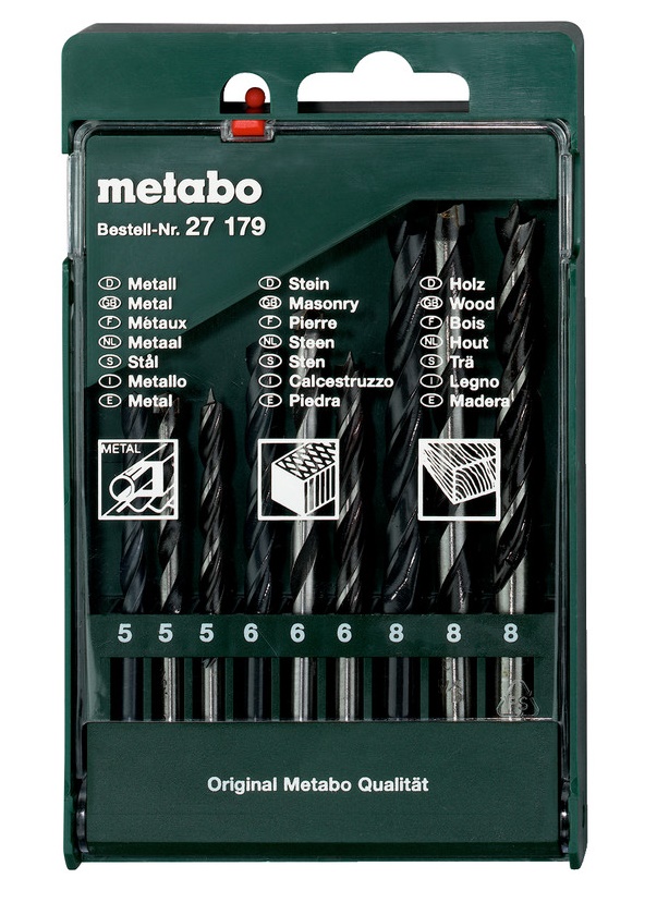 Metabo Drill Bit Set Assorted (9pcs/pac)