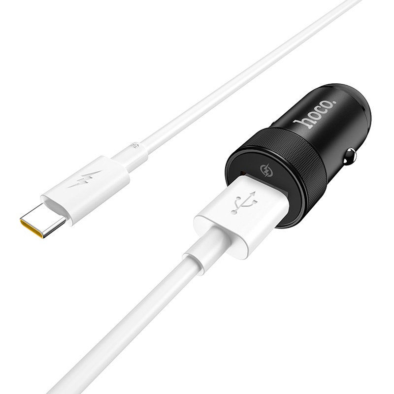 Hoco Car Charger Z32A Flash Power Set With Cable