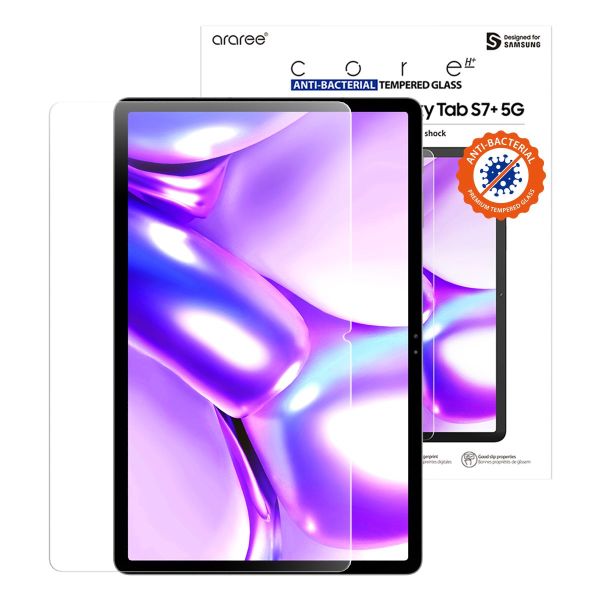 Araree Sub Core Anti-Bacterial Tempered Glass for Samsung Galaxy Tab S7 Plus - Clear