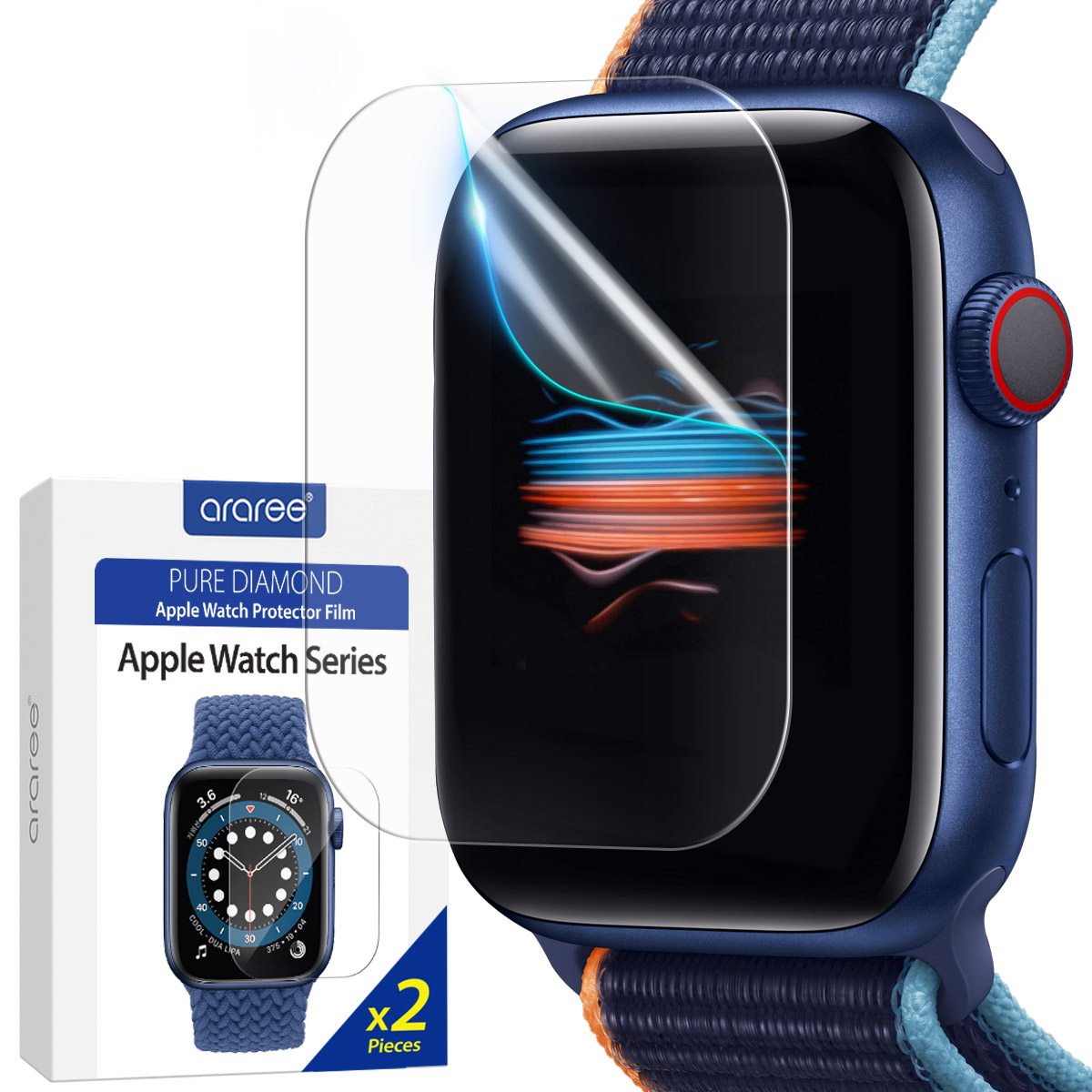 Araree Nukin Bumpur Case for Apple Watch Series SE/6/5/4 - 44mm - Clear (2 Pcs)