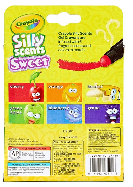 Crayola 6 Ct. Silly Scents Gel Crayons