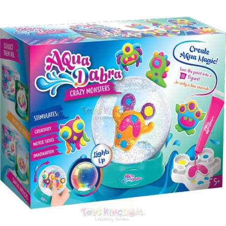Aqua Dabra Water Globe Kit-Crazy Monsters