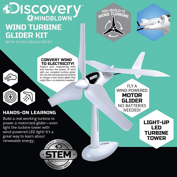 Discovery Kids Diy Wind Turbine Glider Kit