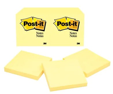 3M Yellow Sticky Notes 76.2mmx76.2mm