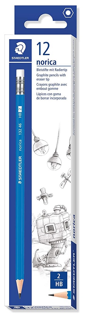Staedtler Norica Pencil With Eraser (PKT/12)