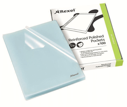 Rexel A4 Two Side Open Clear Folder (Pkt/100)