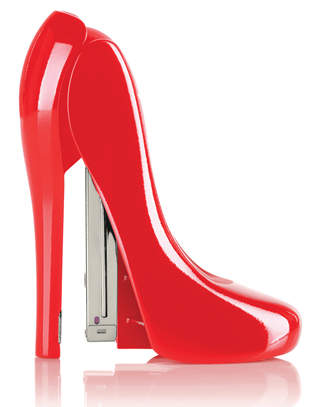 Rexel High Heel 12 Sheet Plastic Stapler - Red