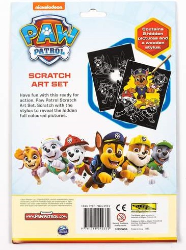Alligator Paw Patrol Scratch Art Set