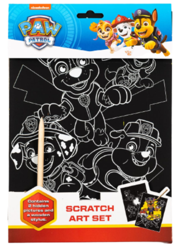 Alligator Paw Patrol Scratch Art Set