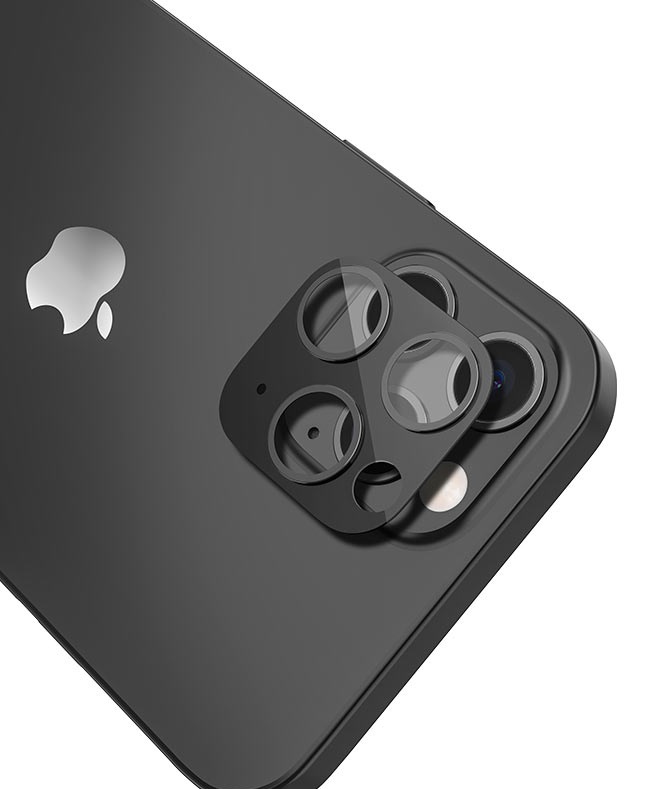 Hoco 3D Metal Frame Flexible Lens Film for Iphone12 Pro(A18) - Black