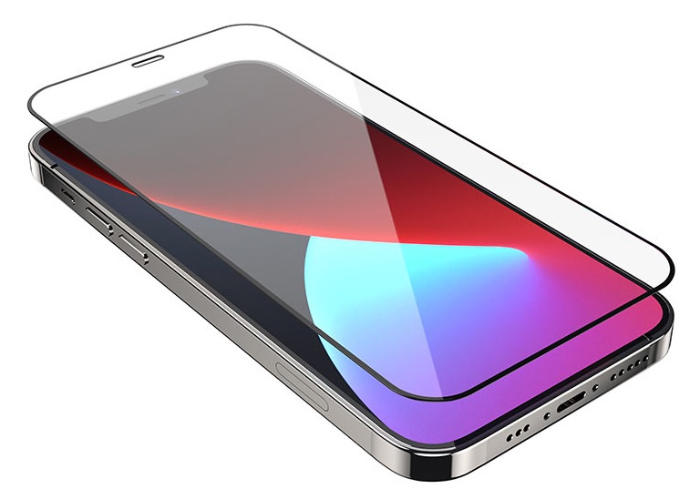 Hoco Nano 3D Full Screen Edges Protection Tempered Glass for iPhone 12 Pro Max (A12) - Black