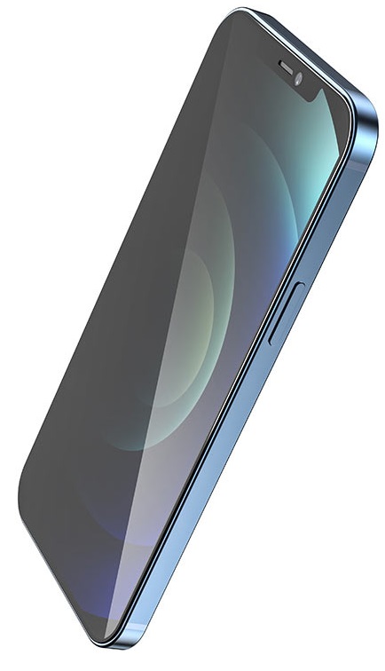 Hoco Shatterproof Edges Full Screen Anti- Spy Tempered Glass for iPhone12 Pro Max(A21) - Black