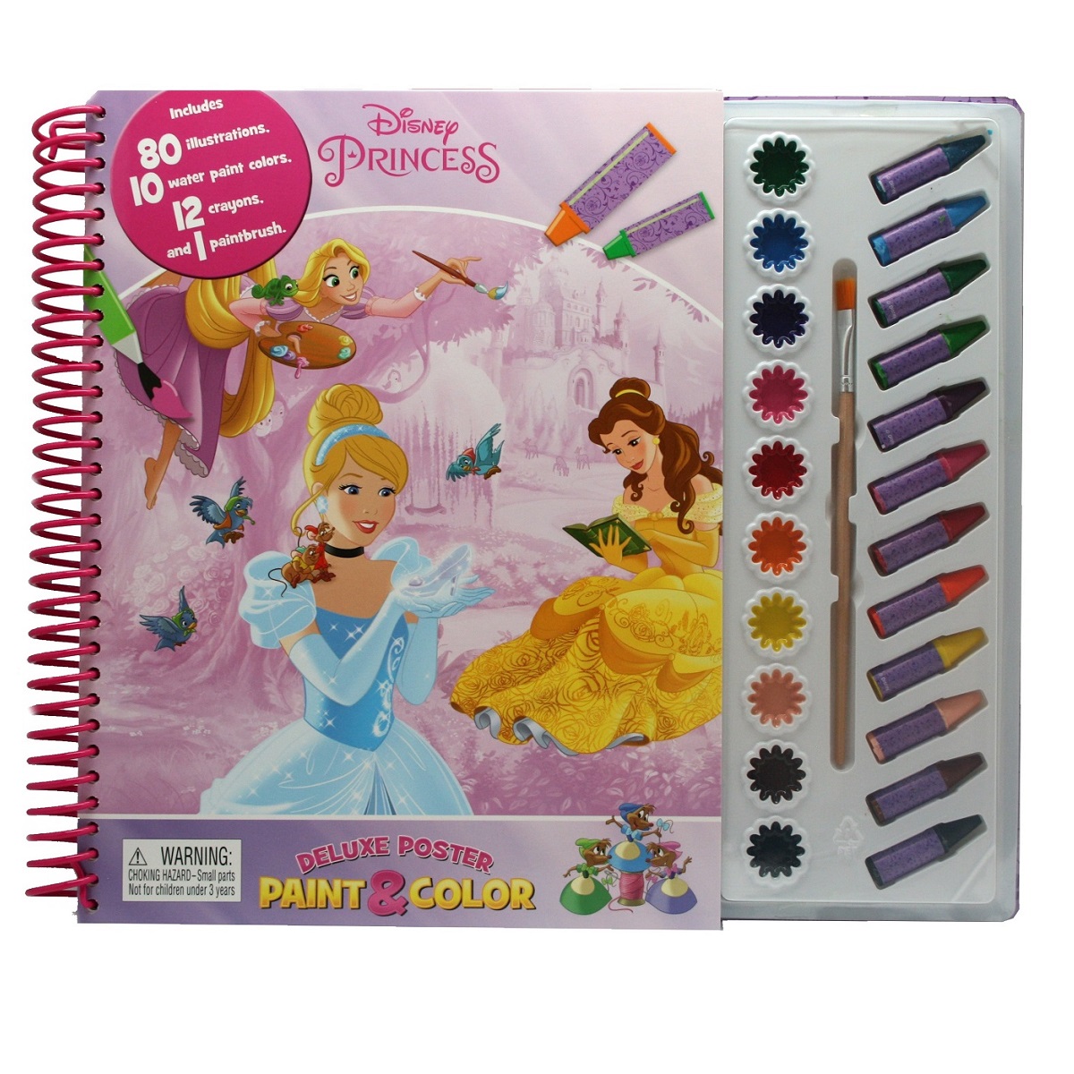 Phidal Disney Princess Deluxe Poster Paint & Color