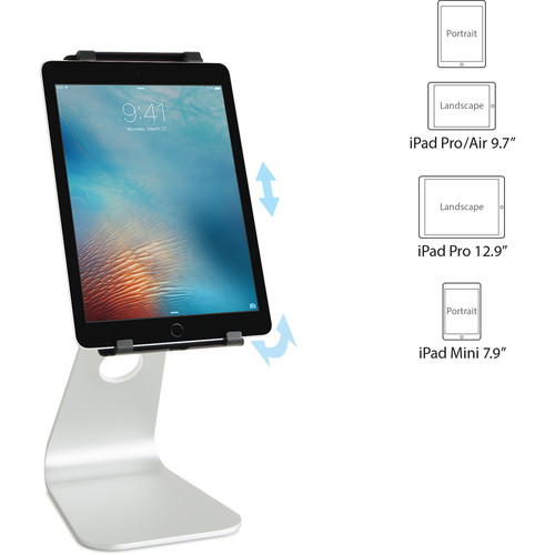 Rain Design MStand Tablet Pro Universal 9.7" to 12.9 Tablet Stand - Silver