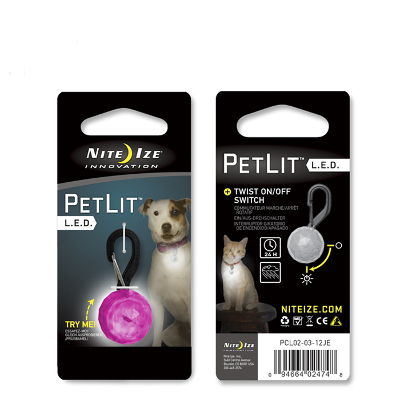 NiteIze Petlit Led Collar Light Jewel Pink