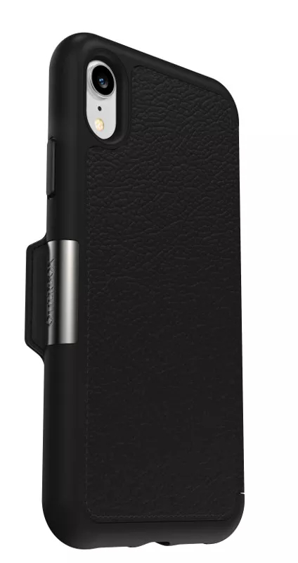 OtterBox Strada Folio Series For Apple iPhone XR, Shadow Black Case