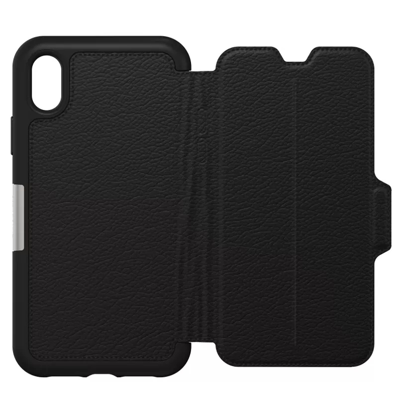 OtterBox Strada Folio Series For Apple iPhone XR, Shadow Black Case