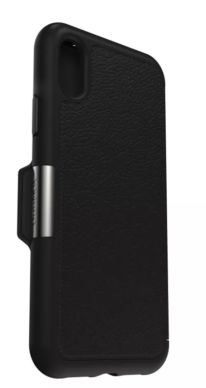 OtterBox Strada Folio Series For Apple iPhone XR, Shadow Black Case