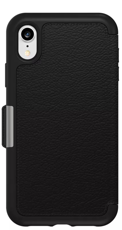 OtterBox Strada Folio Series For Apple iPhone XR, Shadow Black Case