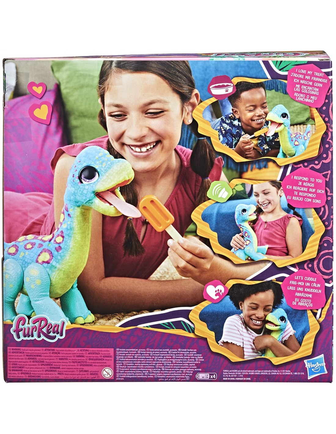 Hasbro Friends Furreal Snackin Sam The Bronto