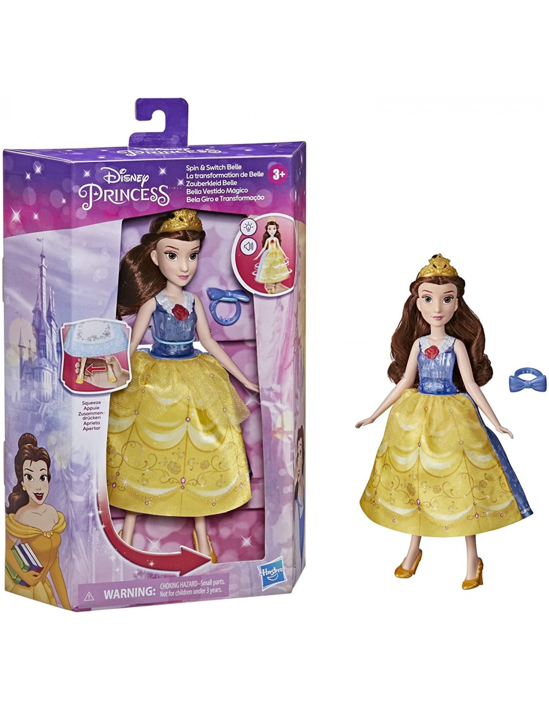 Hasbro Princess Dpr Fd Spin And Switch Belle